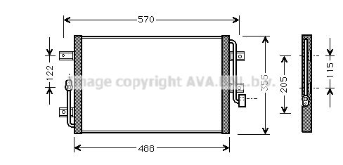 AVA QUALITY COOLING Конденсатор, кондиционер FT5245